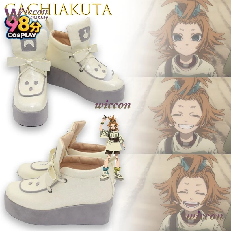 

Ботинки для косплея Remlin Gachiakuta: ботинки из дробленого металла с шипами, защитные накладки на носок, обувь с эффектом крови на подошве, усиленные заклепками, состаренный стиль