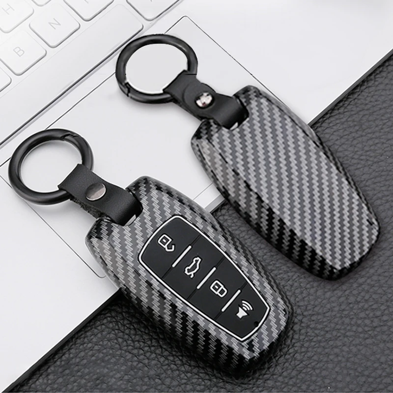 Carbon ABS Car Key Case Cover for Great Wall Haval Jolion 2022 H6 H7 H4 H9 F5 F7 F7X F7H H2S GMW Dargo Shell Fob Accessories