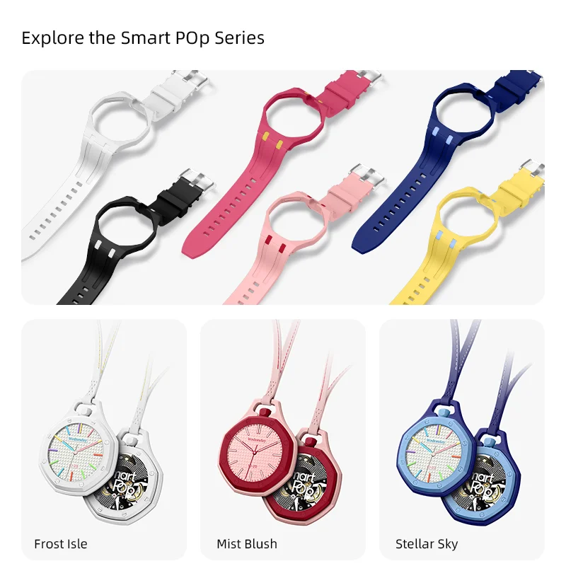 Edition POP Art Style Smart Pocket Watch Fashionable Streetwear Item For Young People Exclusive Matching Color Lanyard