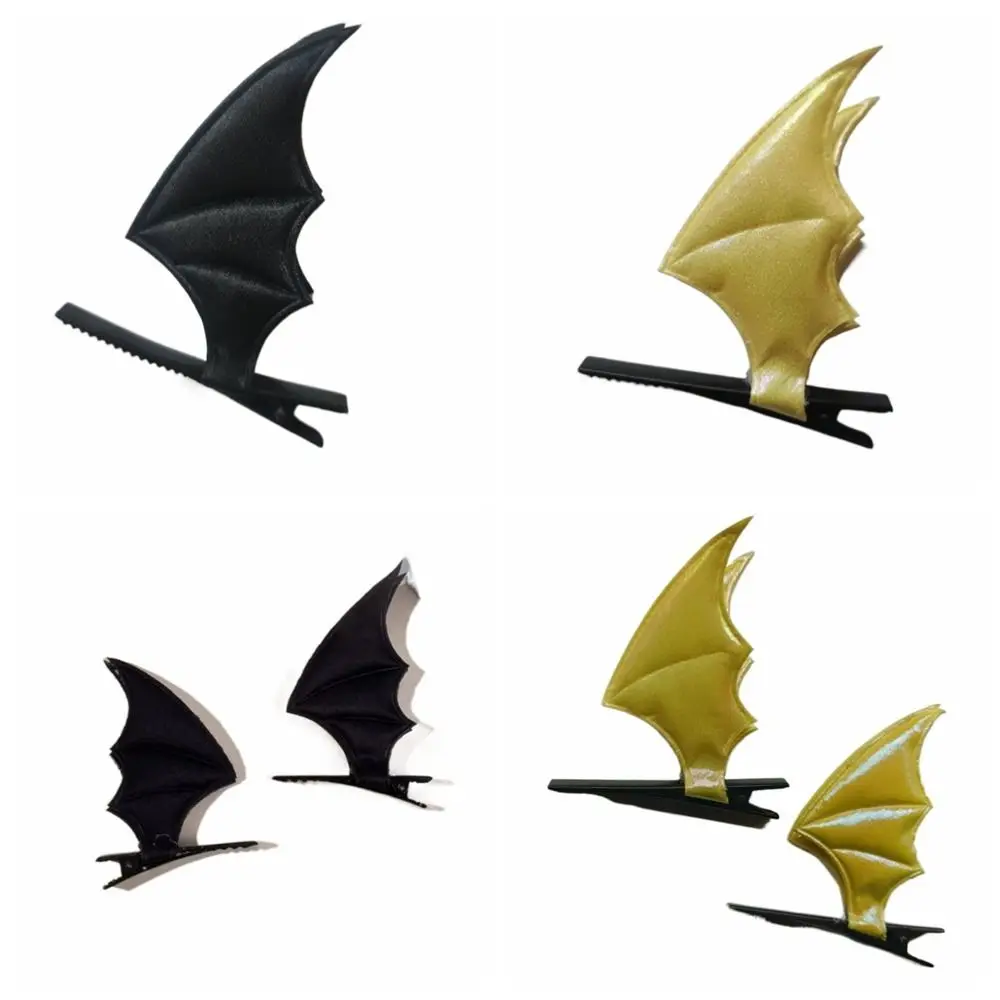 Theme Halloween Party Wear Devil Hair Clip Cosplay Props Gothic Bat Wing Barrette Headdress Punk Head Decor Girls