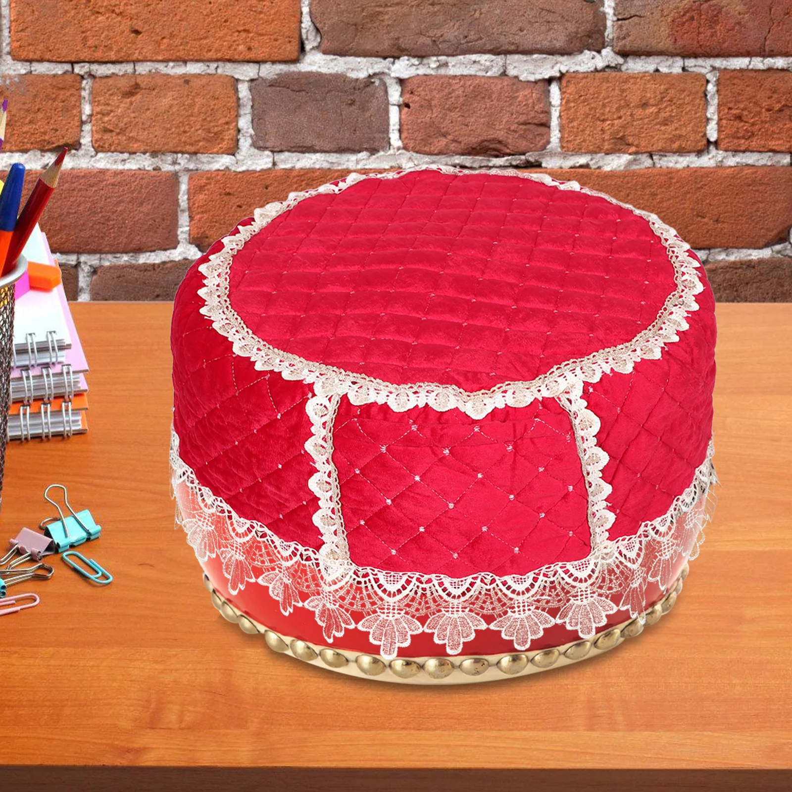 

Chinese Drum Cover Thickened Fabric Dustproof Mute Protection Traditional Performance Accessories Drumstick Storage Bag