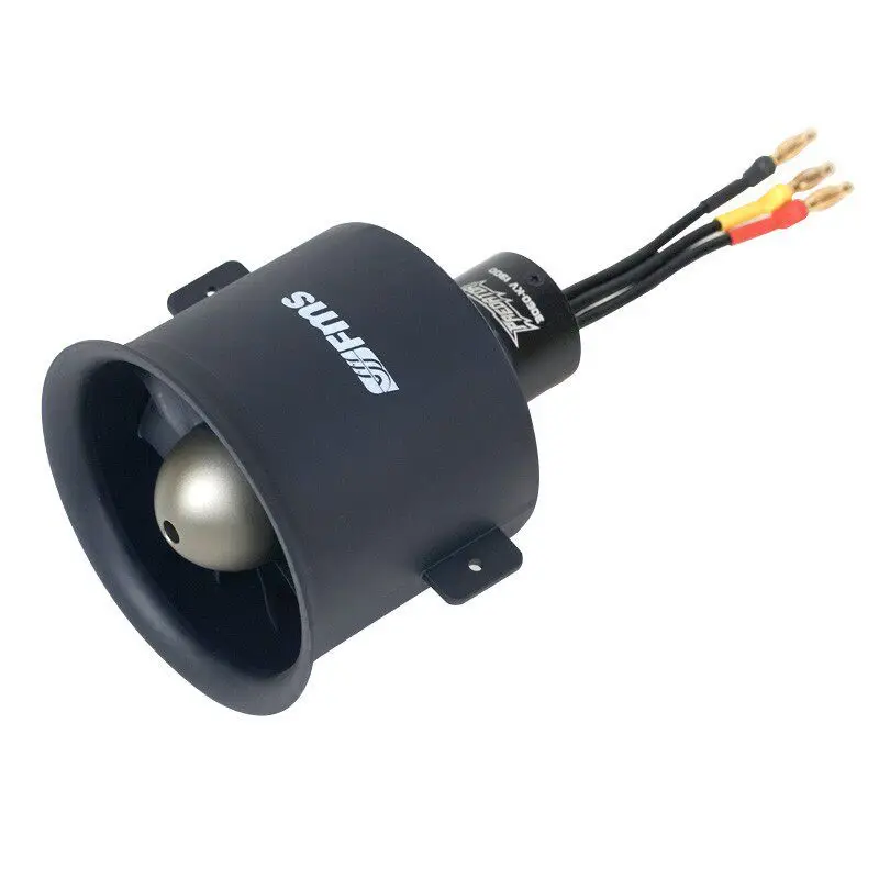 Fms 70mm Pro 12 Blade Ducted Fan Power Unit Inrunner Motor 6s Upgrade Rc Airplane Accessories For Fixed Wing Rc Aircraft