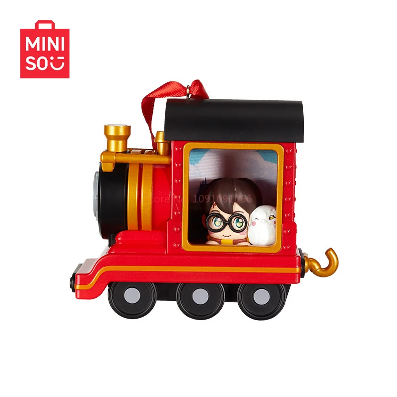 มินิโซ แฮร์รี่ พอตเตอร์ รถไฟฮอกวอตส์เอ็กซ์เพรส กล่องสุ่มฟิกเกอร์ ของตกแต่งโต๊ะ ของสะสม ของขวัญสำหรับแฟนๆ