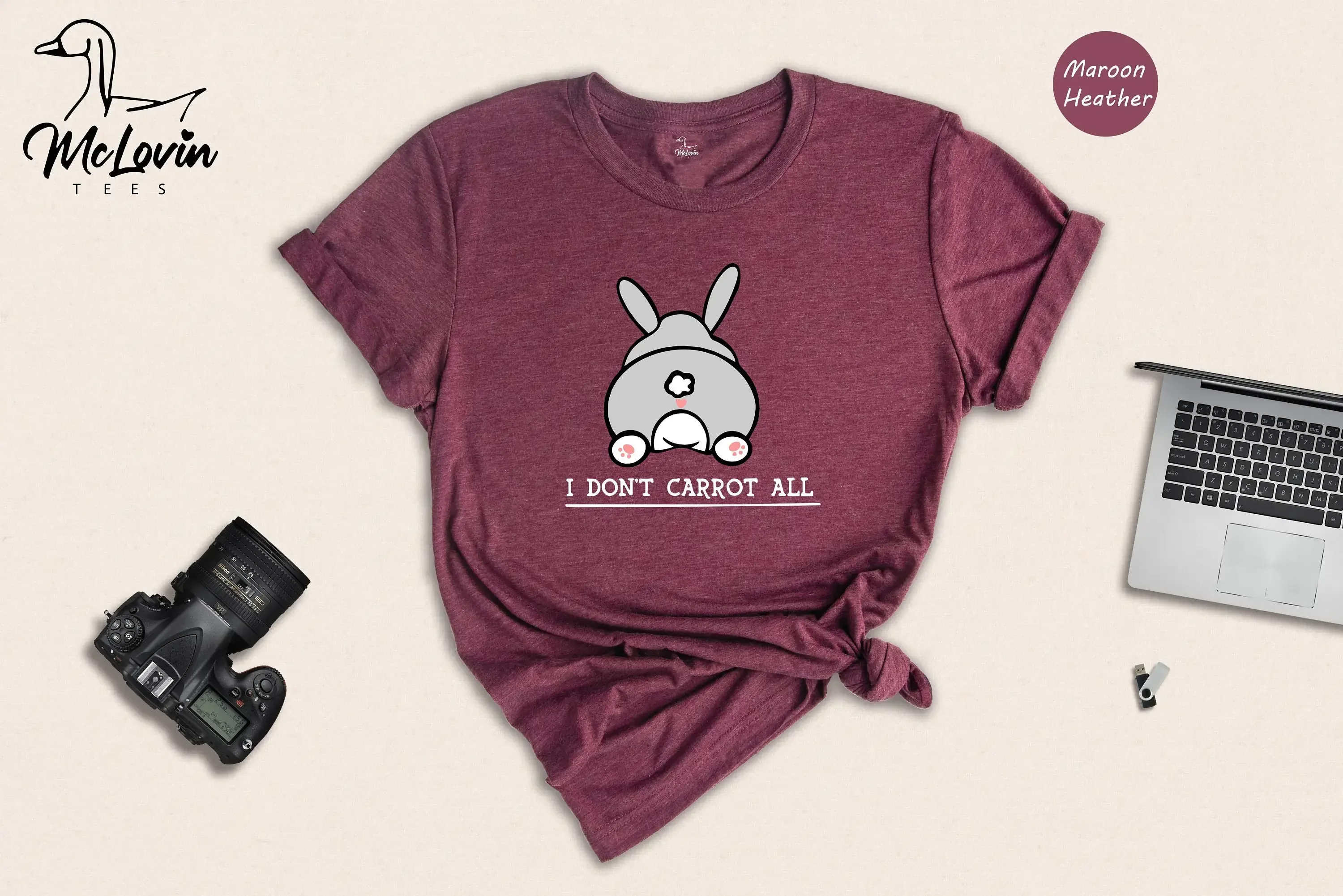 I Don'T Carrot All T Shirt Care At Idgaf Funny Bunny Sleeping Rabbit Cute Animal