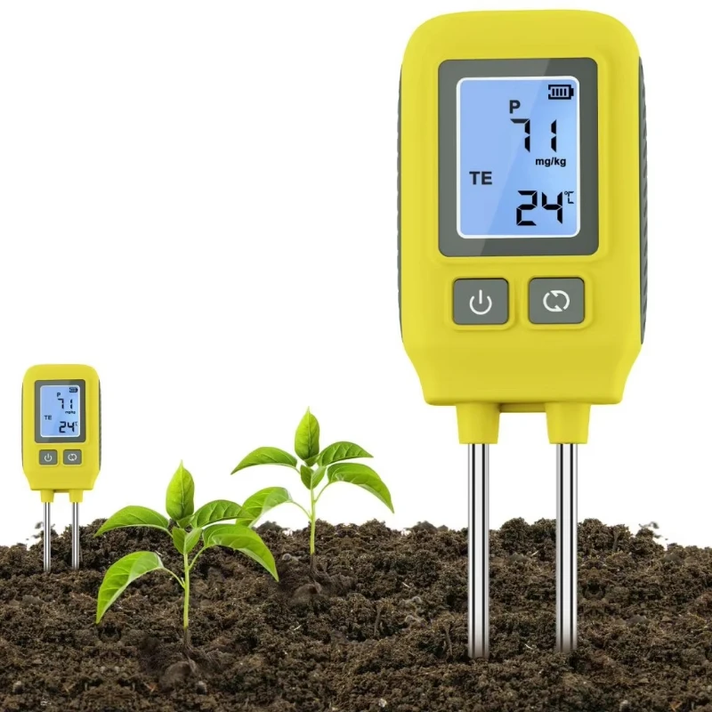 Smart Soil Sensor Remote High Precision Temperature and Moisture Detector