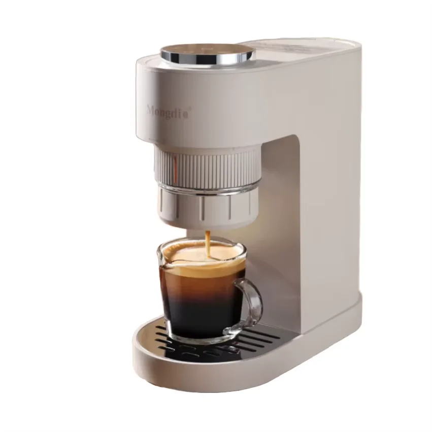 Portable Professional Semi-Automatic Espresso Maker Milk Frother Electric Coffee Machine Household Plastic Housing 1300W