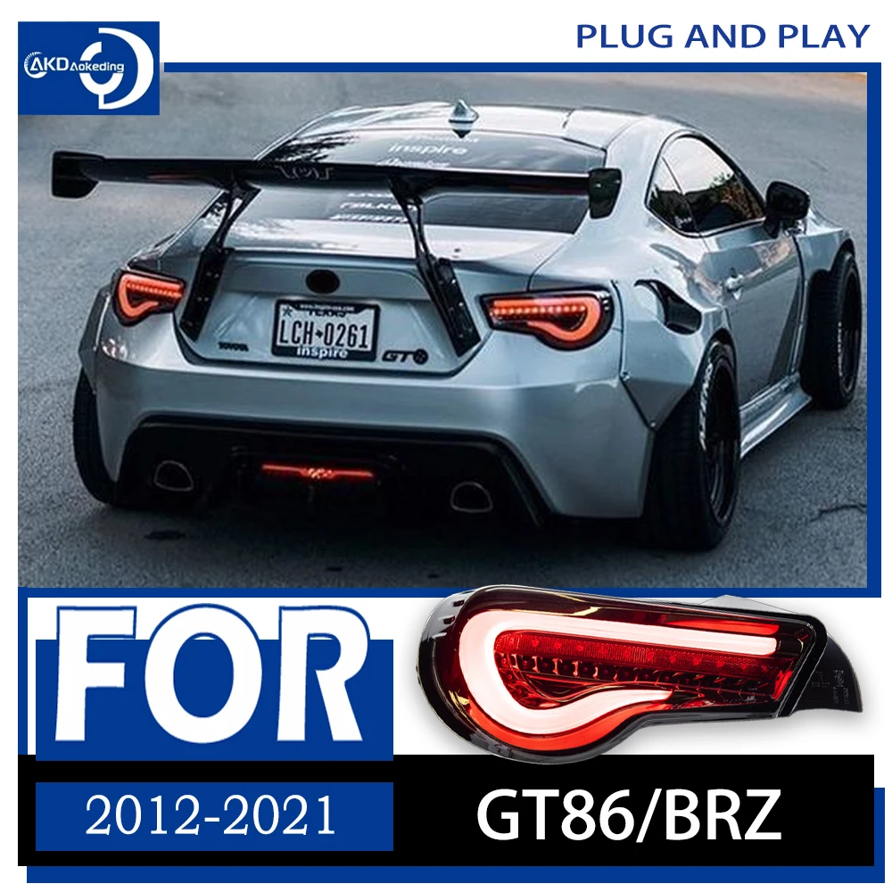 

Автомобильные фары для Toyota 86 GT86 BRZ 2012-2021 светодиодный, автомобильная задняя фара в сборе, Модернизированная новая конструкция, аксессуары для динамических сигнальных ламп