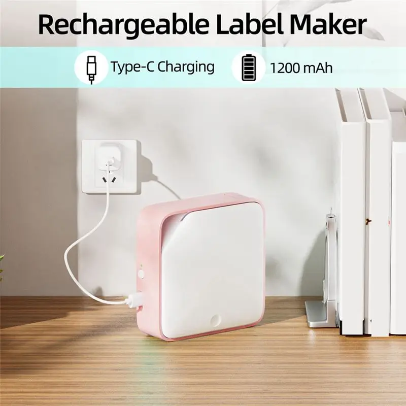 

*ABKM Label Makers, Bluetooth Label Maker D1600,Label Maker with 4 Colors Tape, for Home Office School,Rechargeable Printer B