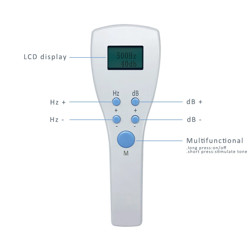 ForSound Portable hand-held screening audiometer for quick it and hearing testing with high quality tdh39 dd45 headphone cushion