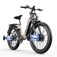 Shengmilo S700 Electric bike 2*1000W Dual Motor Hydraulic Break Color LCD Display  17.5AH Large Battery 60KM-90KM Long Range