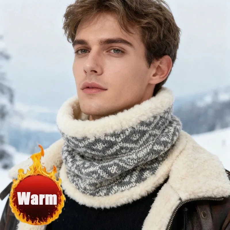 1-6PCS Neck Gaiter Wool Lined Winter Warm Windproof Neck Warmer for Men Women Cycling Motorcycle Riding Outdoor Sports Daily T