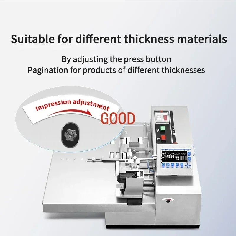 Automatic Inkjet Printer Small Intelligent Paper Counter High Speed Paging Coding Machine Plastic Film Aluminum Foil Bag Print