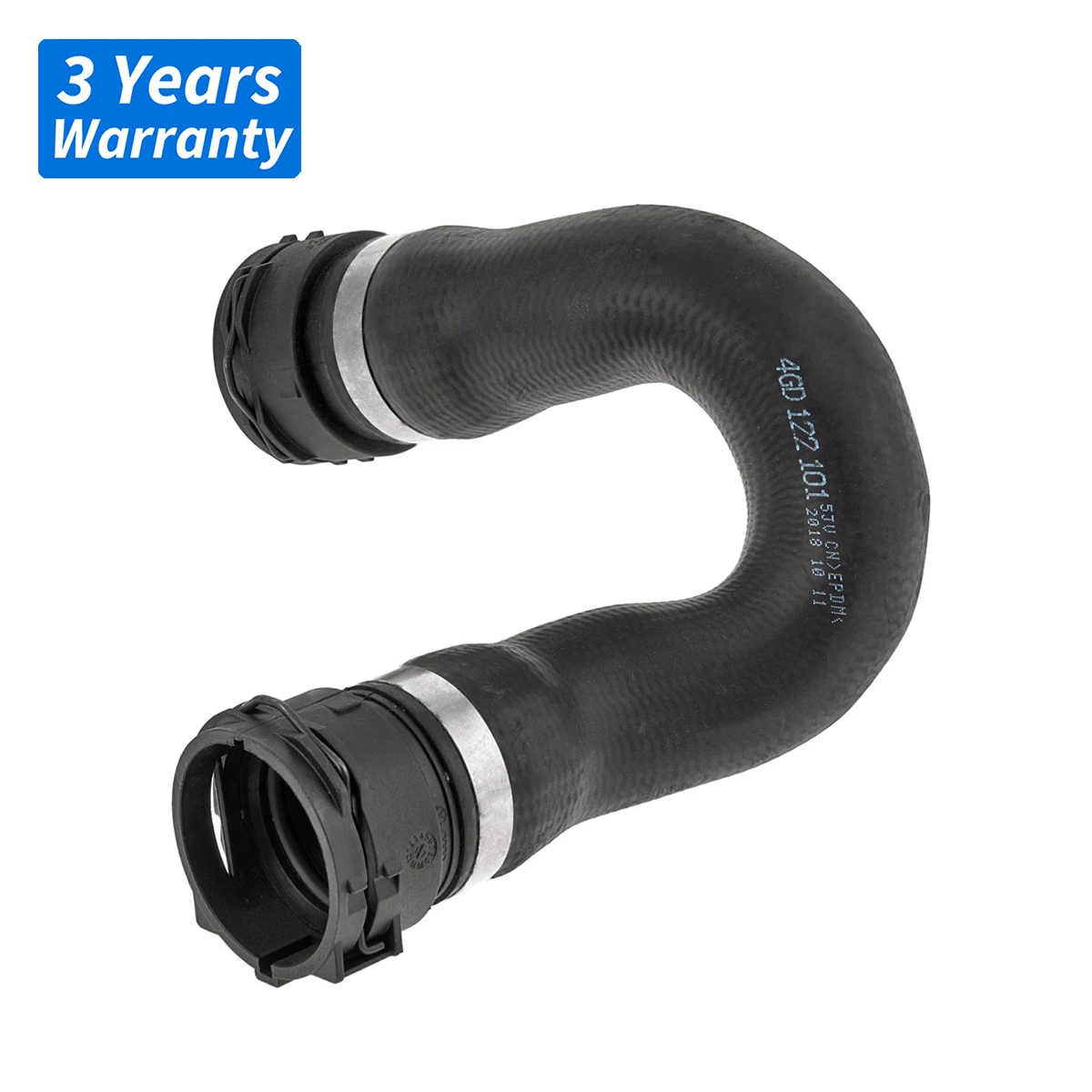 

Upper Radiator Coolant Hose 4G0122101 4G0-122-101 For Audi A6 A7 Quattro 3.0L V6 2012-2015