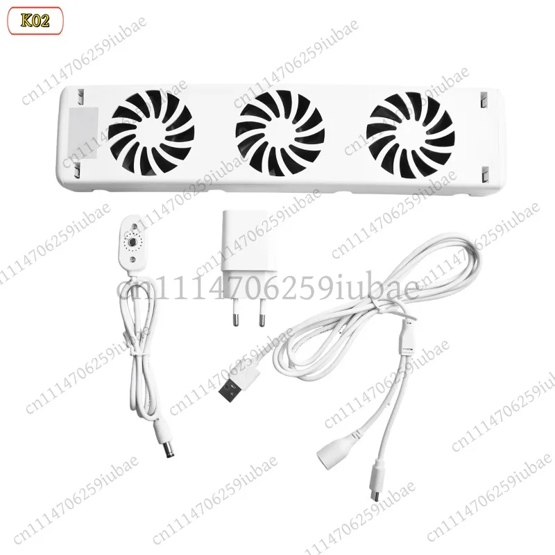 df df 3-Fan Fireplace Blower Kit Magnetic Smart Cooling Fan for Wood Stove Heater Radiator Booster Ventilation Spare Parts Home