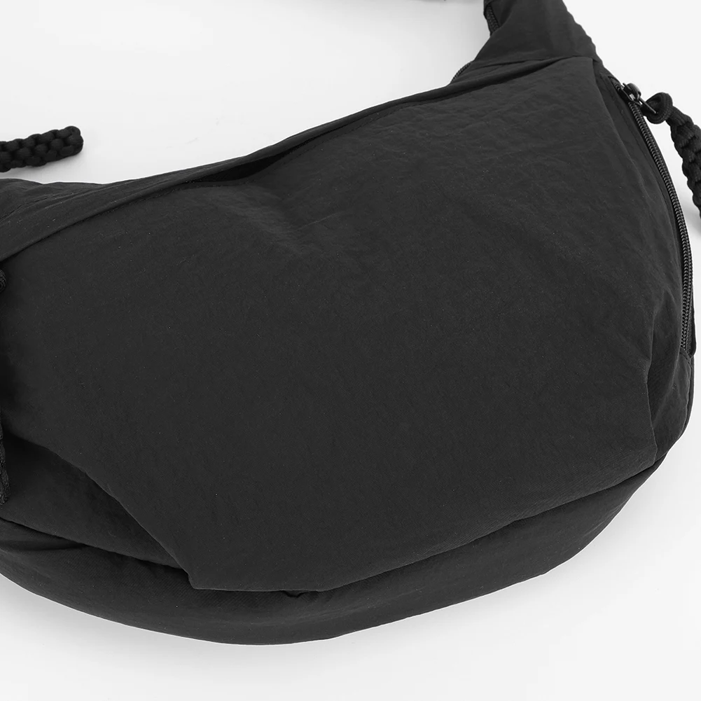 Nylon-Umhängetasche mit Reißverschluss, Tragetasche, Handtasche mit verstellbarem Riemen, Hobo-Umhängetasche, lässige Umhängetasche für Damen, Outdoor-Reisen