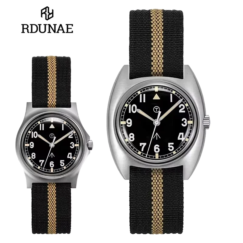 RDUNAE Quartz Watch K1 Mineral Crystal 316L Stainless 5Bar Waterproof Men Watch Miyota Super 2035 Movement RA01 RA02 RA03 Watch