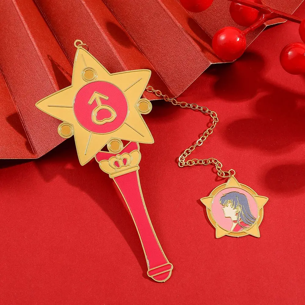 Anime Sailor Moon Magic Wand Bookmark Collection Commemorative Metal Bookmarks Exquisite and Cute Gifts for Friends Wholesale view 6