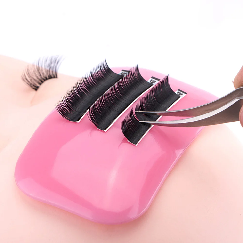 Pink Silicone Lash Pad For Eyelash Extension Grafting Tool Washable Reusable Makeup Supply Beauty Salon Tool Cosmetics