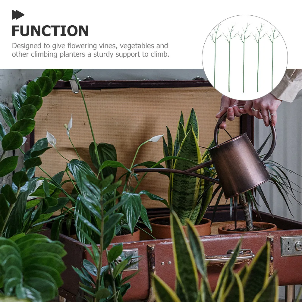 

Набор из 5 штук: Прочные пластиковые опоры для растений, простые и красивые подставки для вьющихся растений в горшках, для сада и улицы