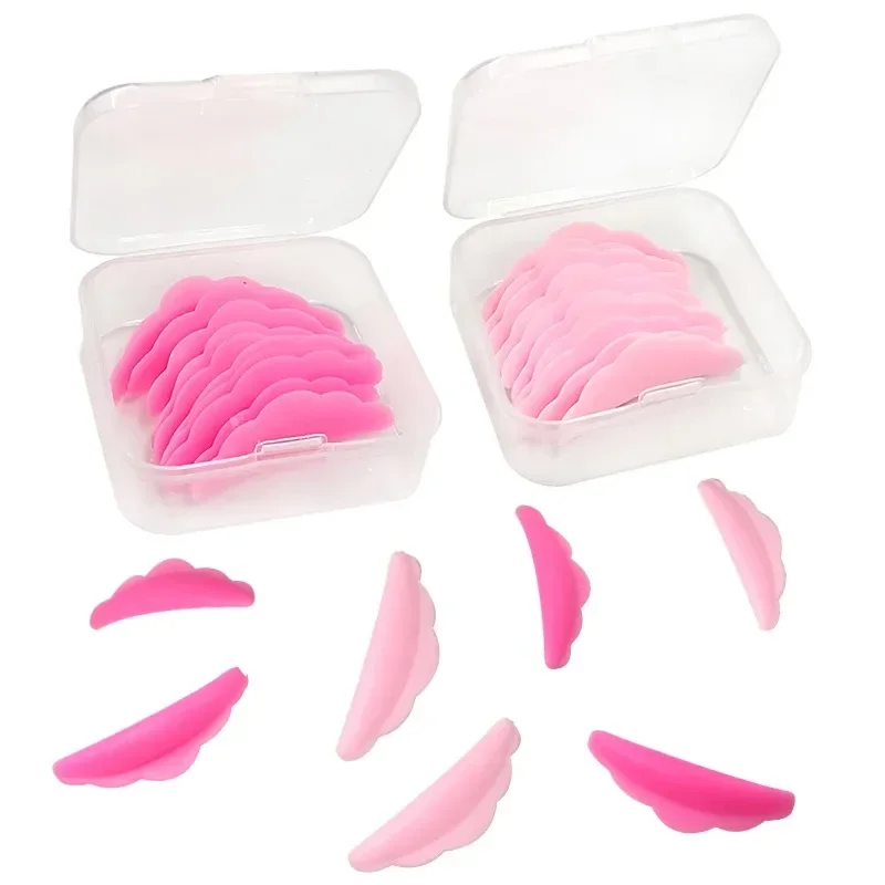 5 Pairs 3D Extension Rods Reusable Silicone Lamination Pad Eyelash Curler Perm Lifting Kit