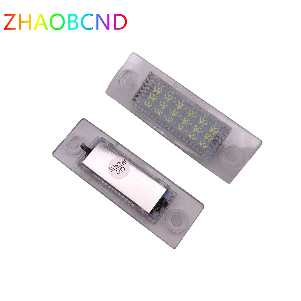 

2pcs 12V LED Car Light Lamp License Number Plate No Error For VW Touran Golf Caddy Jetta MK5 T5 Passat Cimousint SKODA Superb