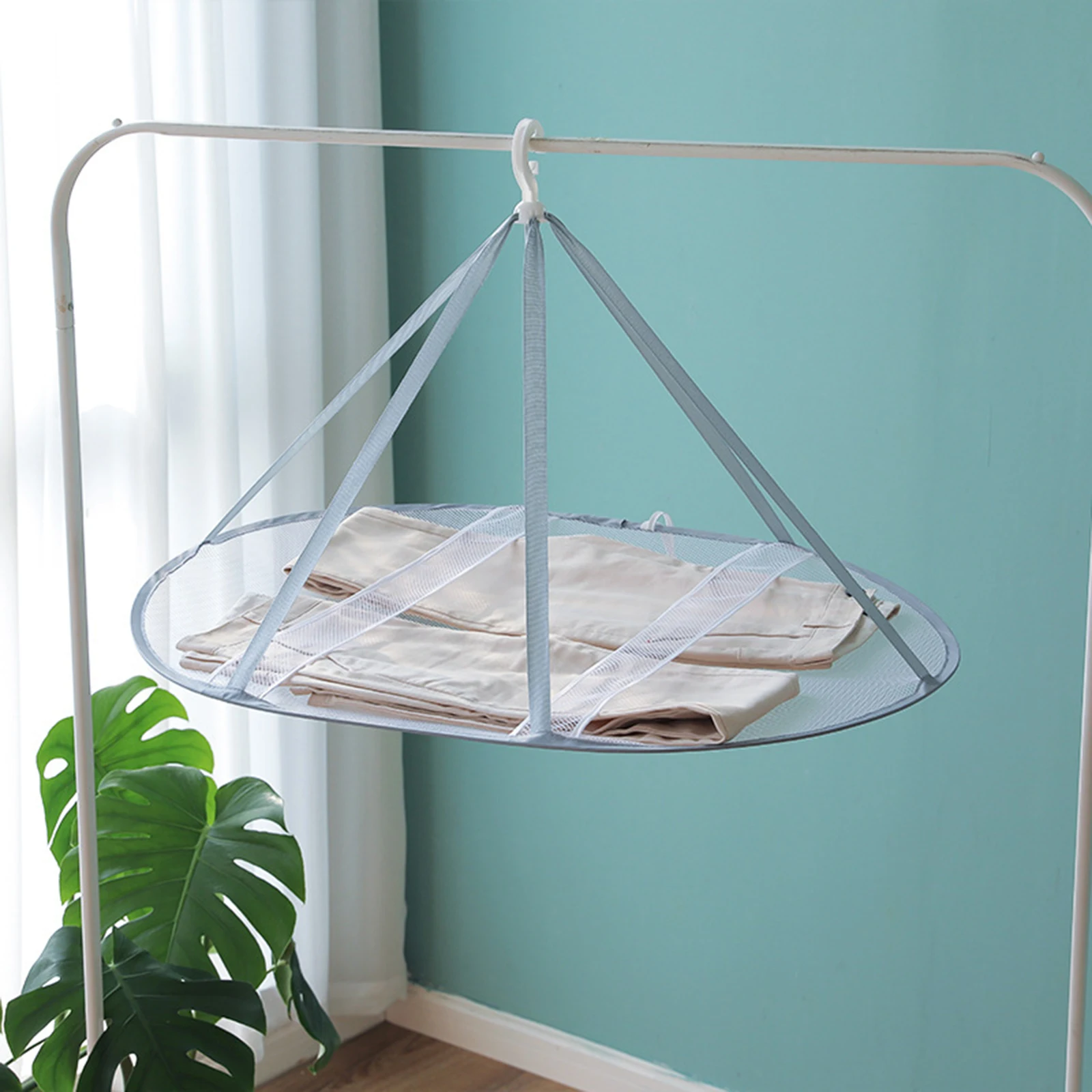 Sweater Drying Rack Hanging Cloth Dryer Multipurpose Drying Net Collapsible Flat Dryer Mesh Net Bathroom Accessories