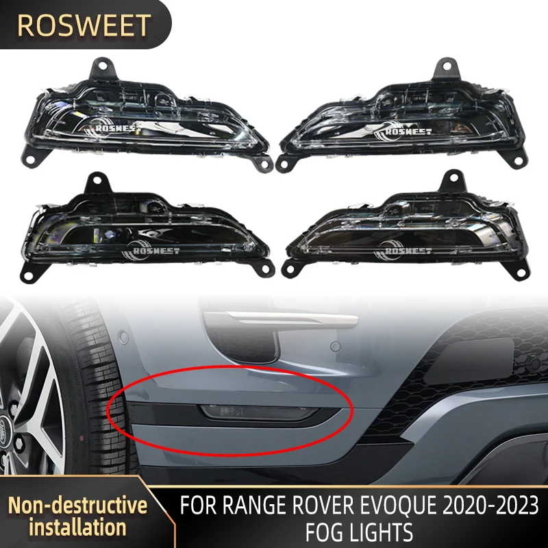 

Car Front Bumper LED Driving Light Daytime Running Lamp For Range Rover Evoque 2020-2023 Fog Lighs