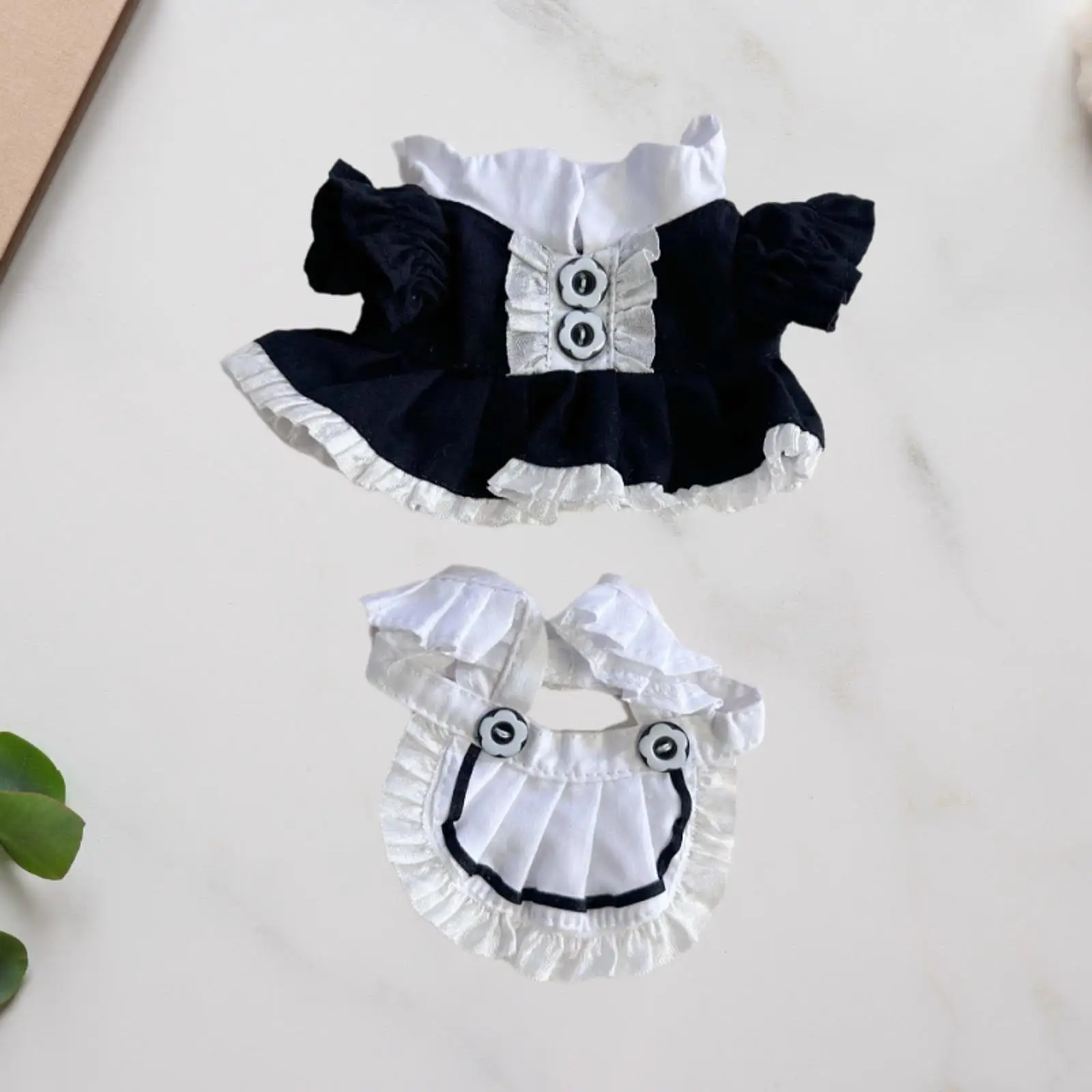 

20cm Plush Doll Dress DIY Accessories Educational for Kids Gift Doll Clothes