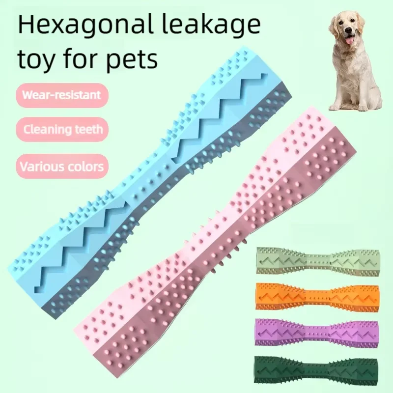 Juguete Masticable Resistente para Perros, Dispensador de Comida, Limpieza Dental, Juguete Interactivo para Entrenamiento Canino