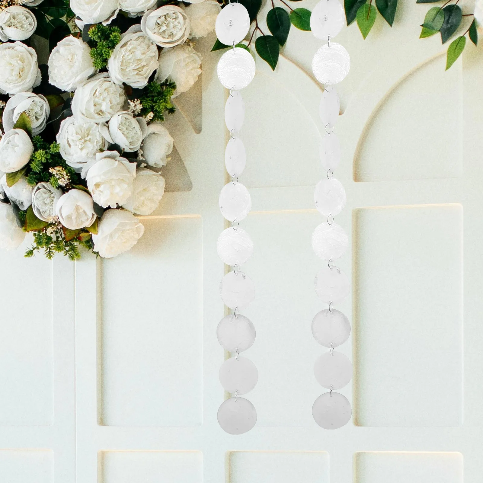 

Indonesian Shell Chime 0 5m Shell Wind Bell Strip Natural Transparent Decor Garden Lighting Patio Home Hanging Craft