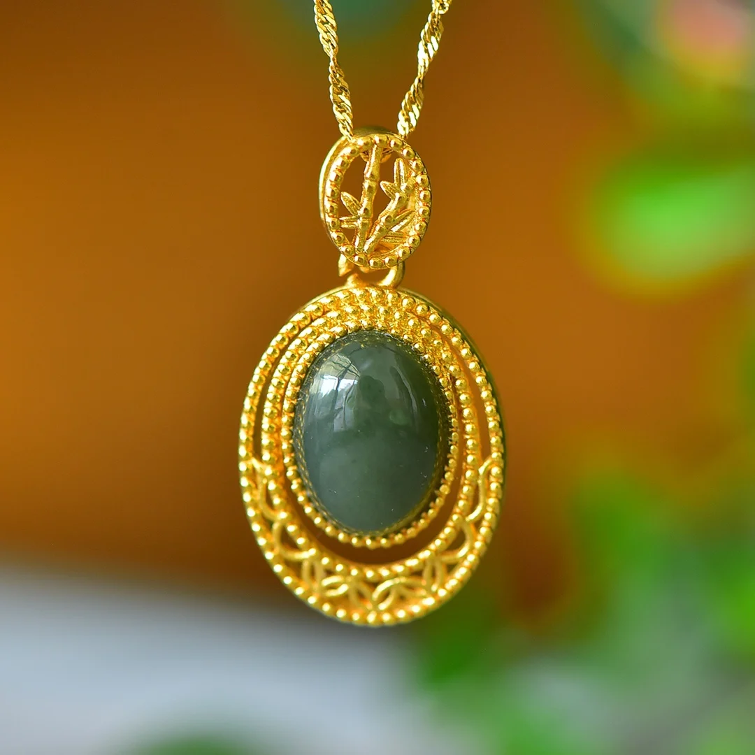 

Natural Hetian jade, silk, small fashion pendant wholesale