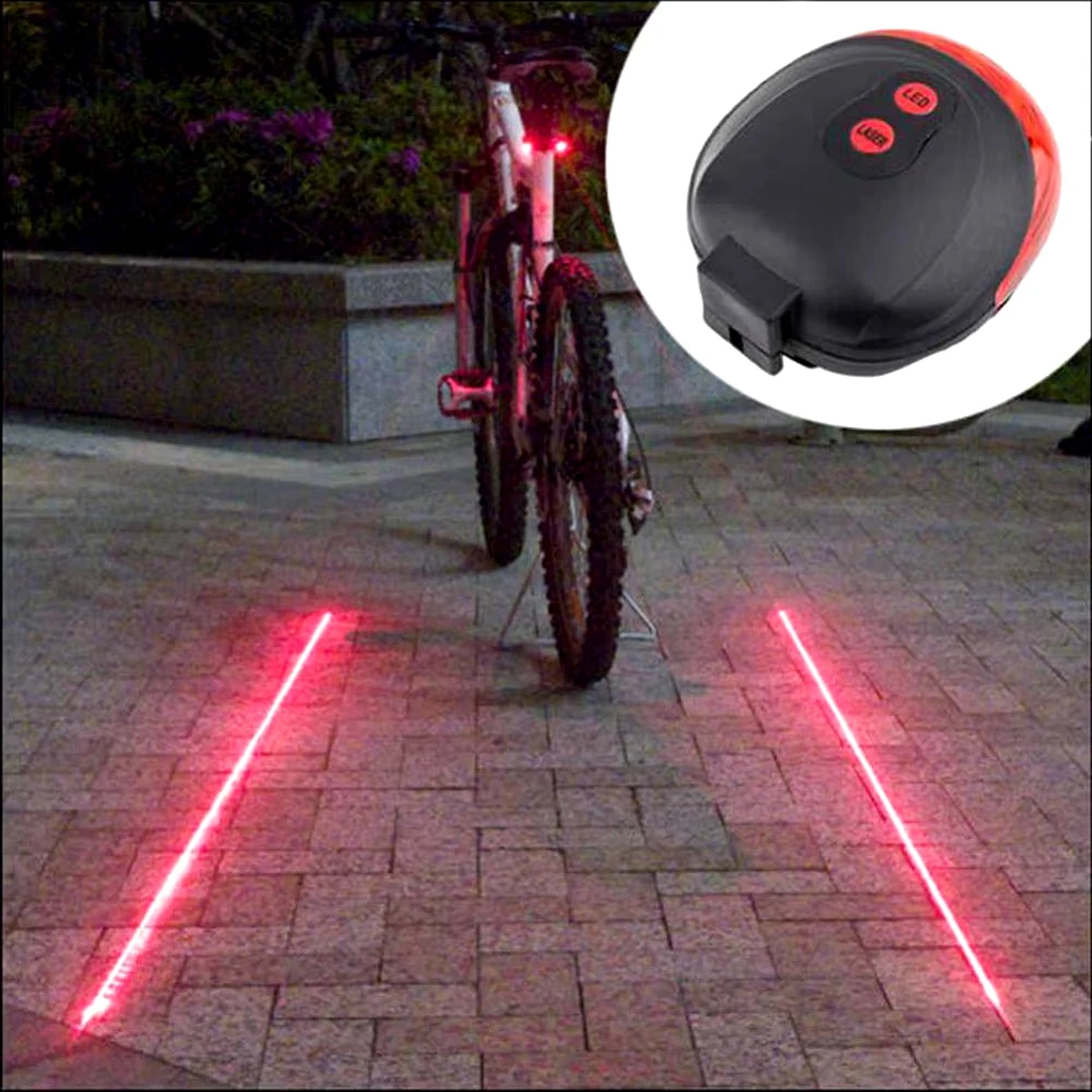 Bicycle Tail Light Laser Bike Light Rear Waterproof Led Lighting Flash Safety Warning Cycling Taillight Mtb Bicycle Accessories