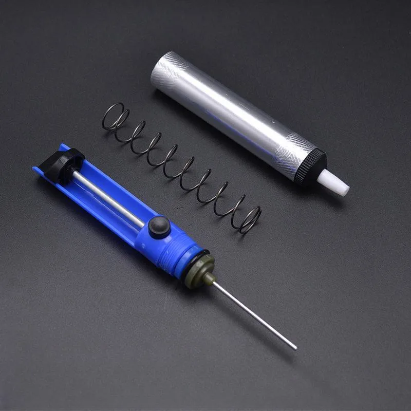 Aluminum Metal Desoldering Pump Manual suction Tin Gun Soldering Sucker Pen Removal Vacuum Soldering Iron Desolder Welding Tools