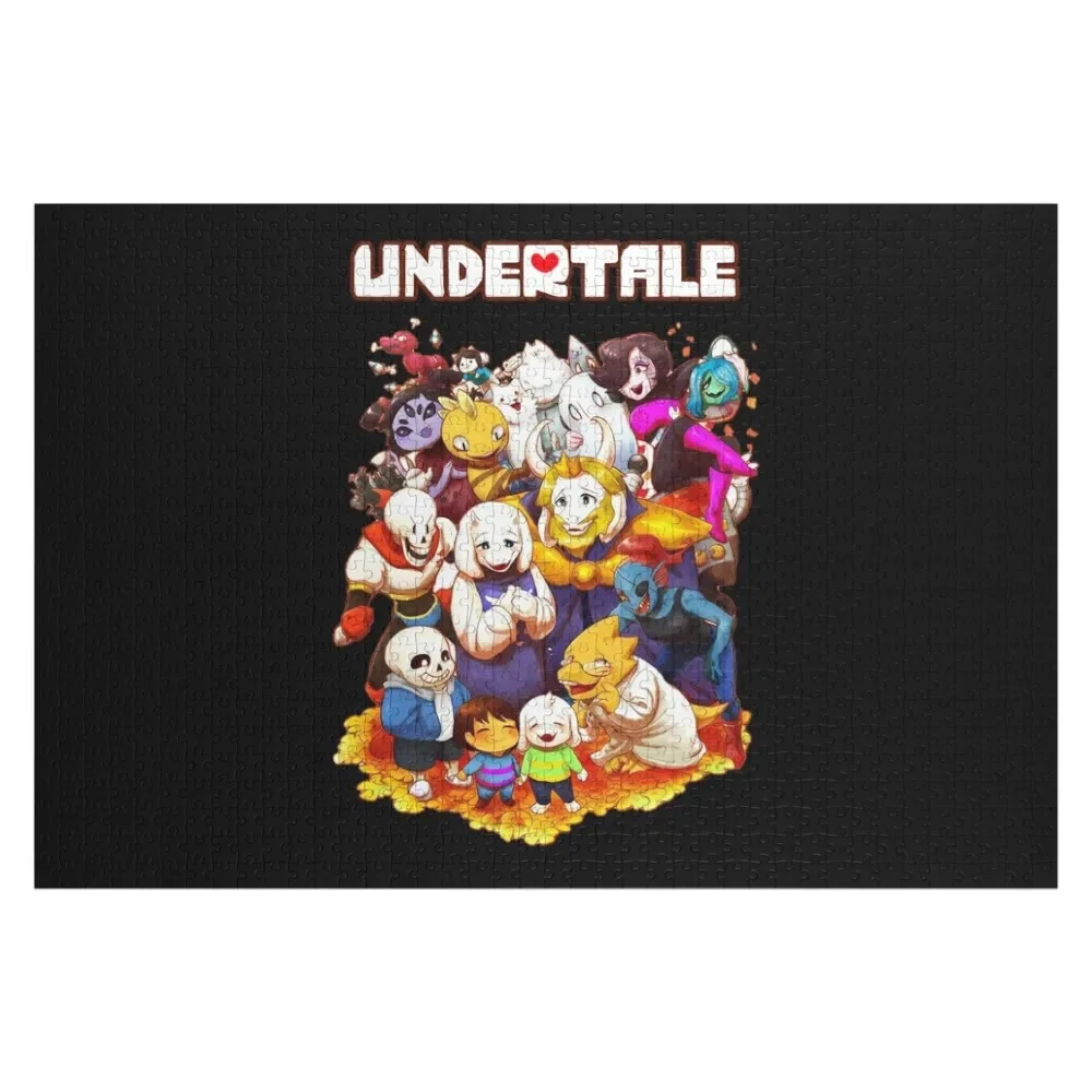 Undertale Video Game Main Characters Funny Design Jigsaw Puzzle Customizable Child Gift Animal Puzzle