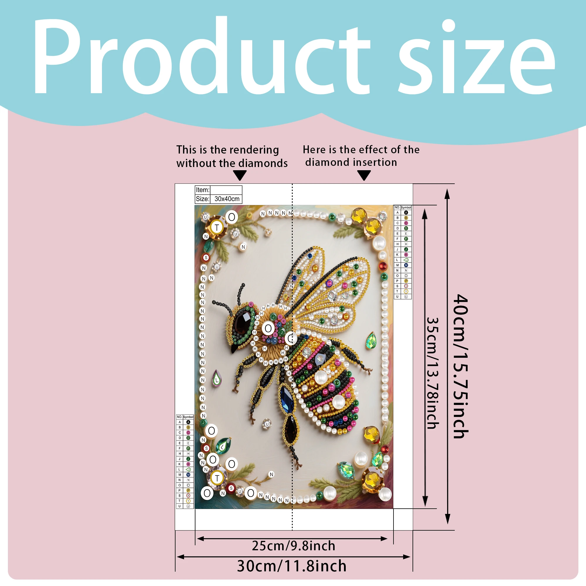 DIY Pearl Diamond Art Painting Kit Animal and Flower Patterns Home Decoration DIY Arts Ornament 30x40cm