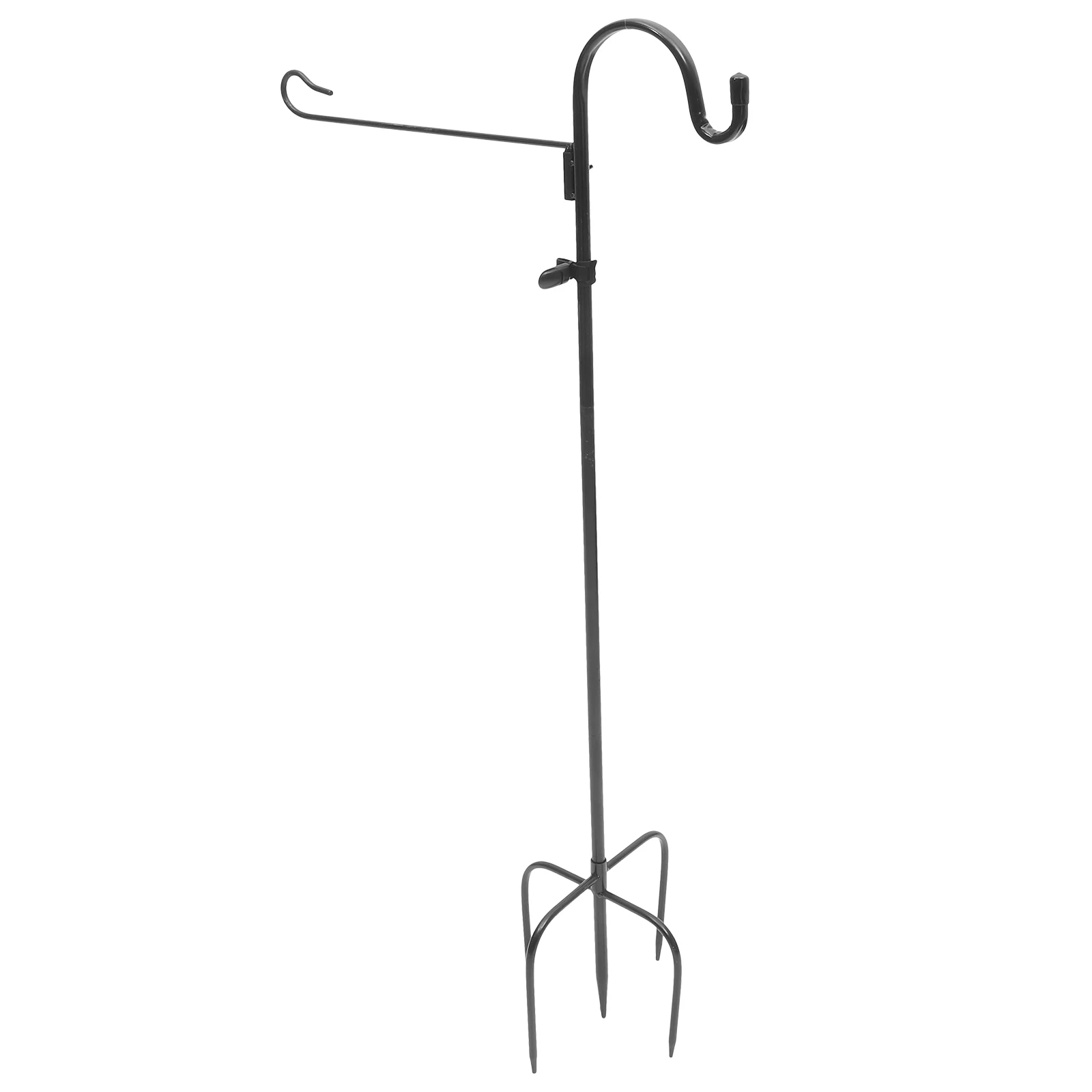

Shepherd Hook Flagpole Holder Heavy Duty Iron Garden Flag Stand 36 Inch for Bird Feeder Lantern Outdoor Decor Planter Stake