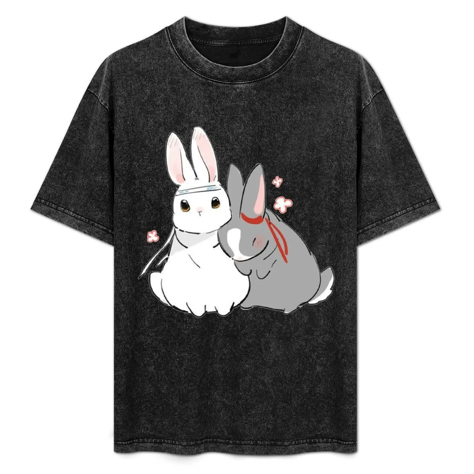 

UNTAMED.MDZS.WANGXIAN.BUNNIES T-Shirt blacks plain funny t shirts men