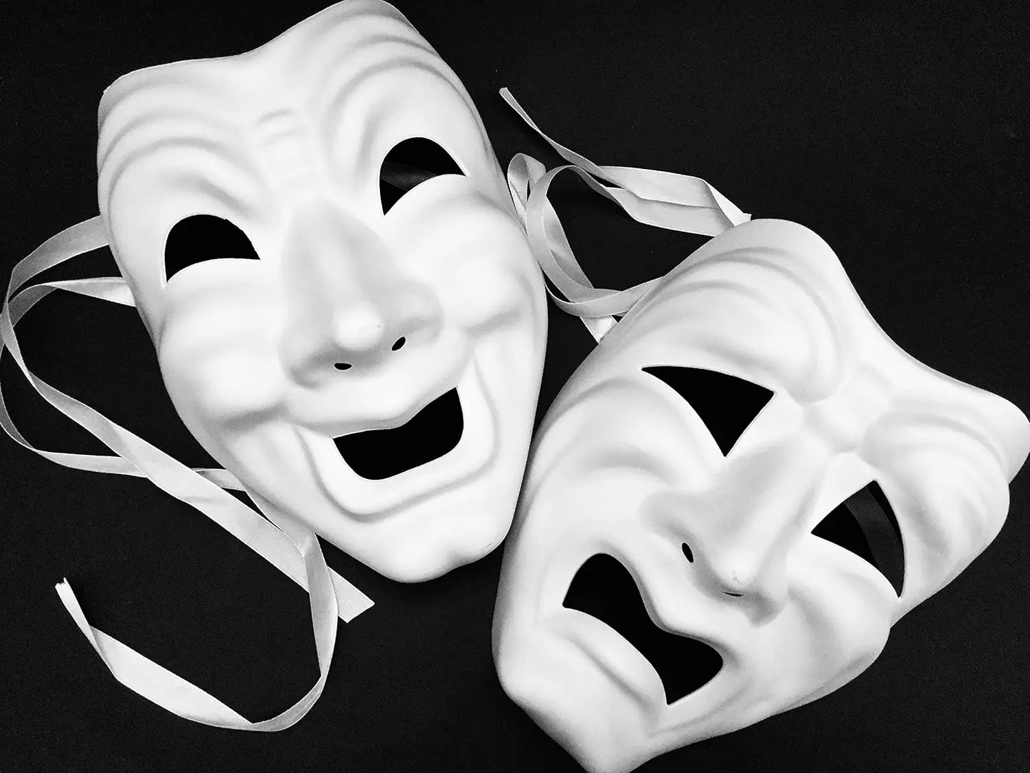 

Blank Masquerade Mask DIY Comedy Tragedy Mask Unisex Adult Performance Halloween Wear Decoration