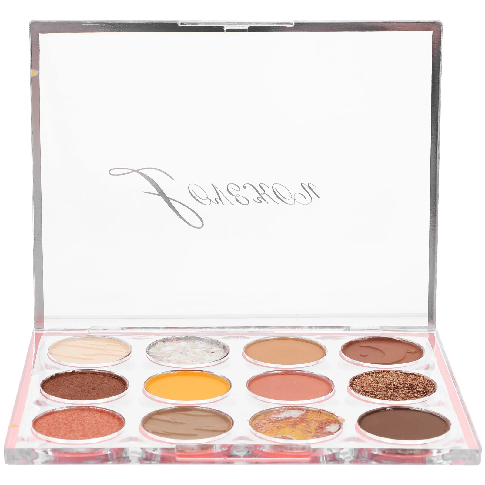 아이섀도 팔레트 아이섀도 플레이트 12 그리드 파티 나이트 클럽을 위한 컴팩트 경량 메이크업 트레이 여성용 글리터 아이 메이크업