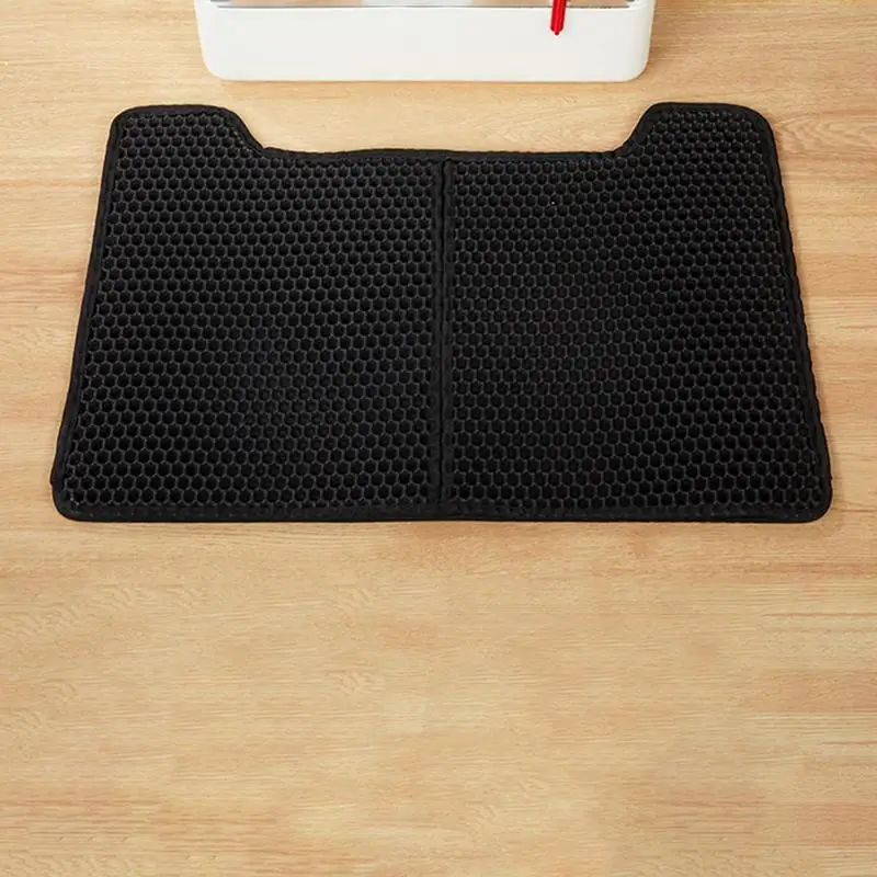 U字型滑り止め猫用マット,防尿,トラップ,ソフト,2層,トラッキング防止,64x42cm