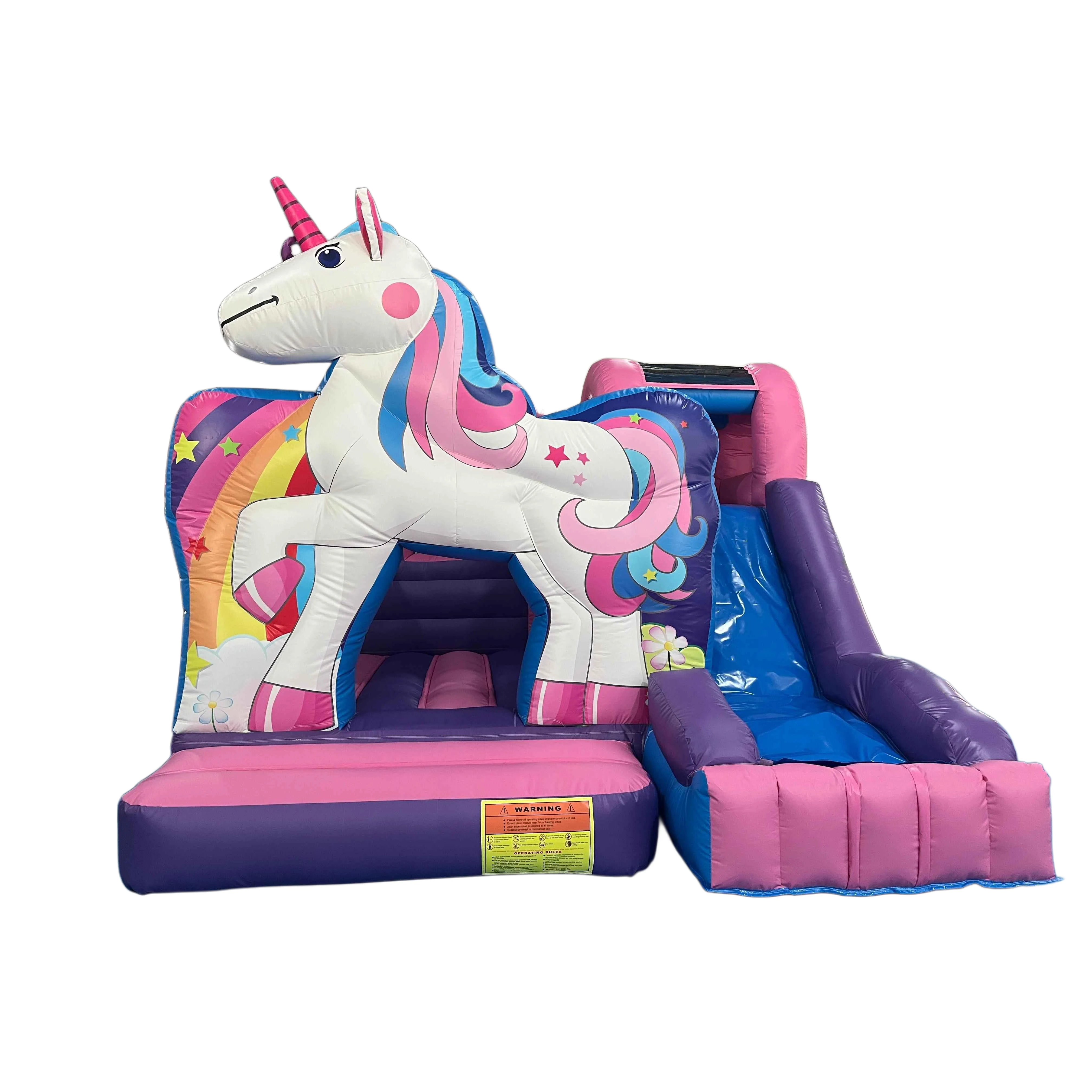 Unicorn Jump Slide Combo 4x4x4m Inflatable Jump House | Jumping Children's Inflatable Slide