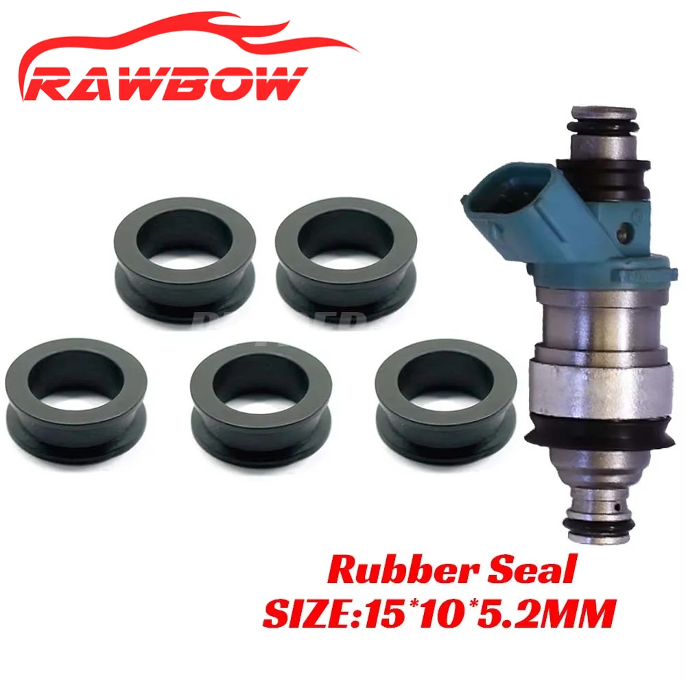 2325020010   Sello de goma superior del inyector de combustible 22008 para Lexus ES300 Toyota Previa Paseo 3,0 V6 tamaño 15*10*5,2mm