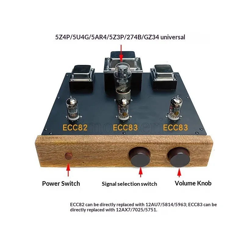 Marantz 7 (M7C) Circuit Tube Preamplifier, ECC83 + ECC82, Tube Rectification Audiophile Pre-Amp