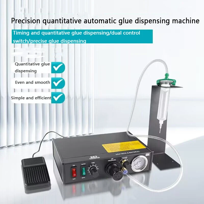 

Dropper Dispensing R-982 Glue Dispenser Machine 220V Liquid Semi Automatic Dispensing High Precision Industry Liquid Controller