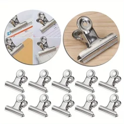 10Pcs Stainless Steel Clips Food Closure Clips  Paper Bag Clips Document  Bag Sealer  Sealing Machine  Kitchen Gadgets