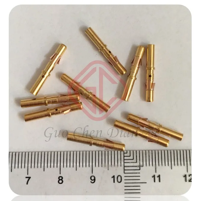 10 PZ RC16M23K Nuovo Originale, Spot, Terminale Femmina, Jack, Placcato Oro, Souriau