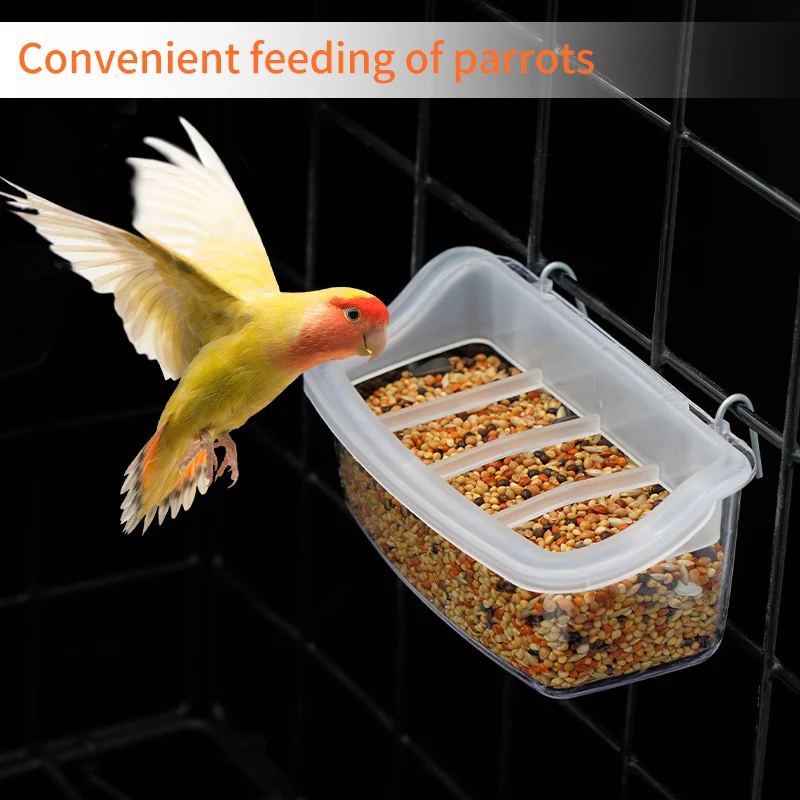 Pigeon Feeder Removable 6 Slots Hanging Chicken Feeder Trough Water Trough for Pigeon Parrots Chicks Quail Duck Bird Poultry 1Pc