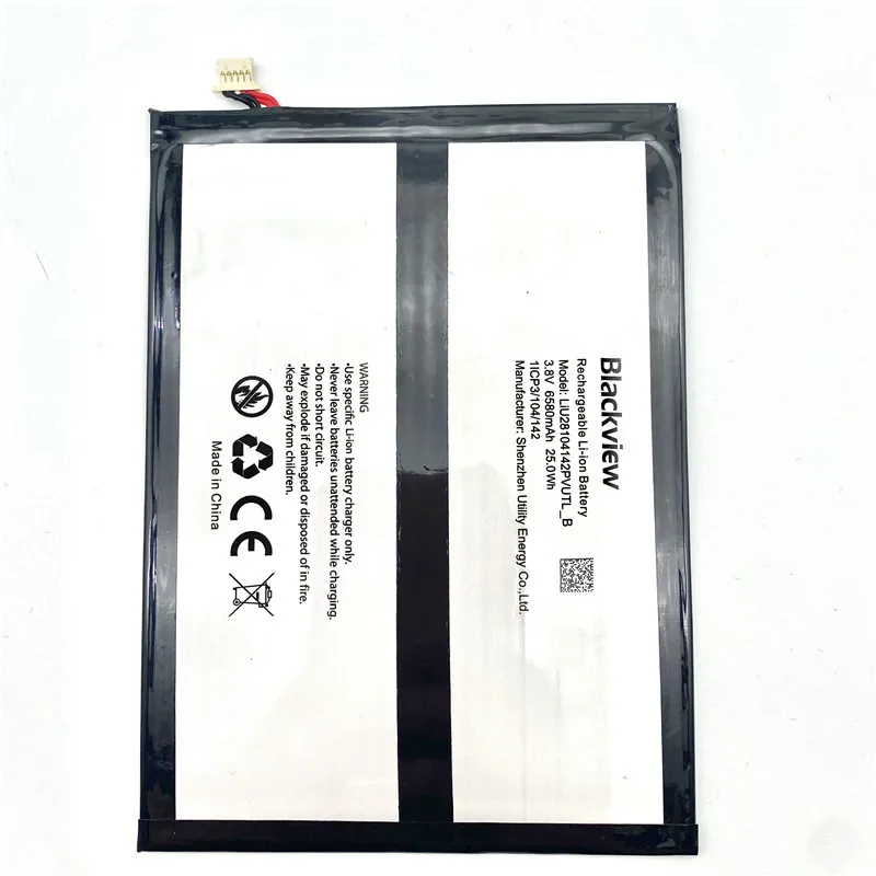 In Stock new production date for Blackview Tab 70 battery 6580mAh Long Standby Time for Blackview LiU28104142PVUTL-B battery