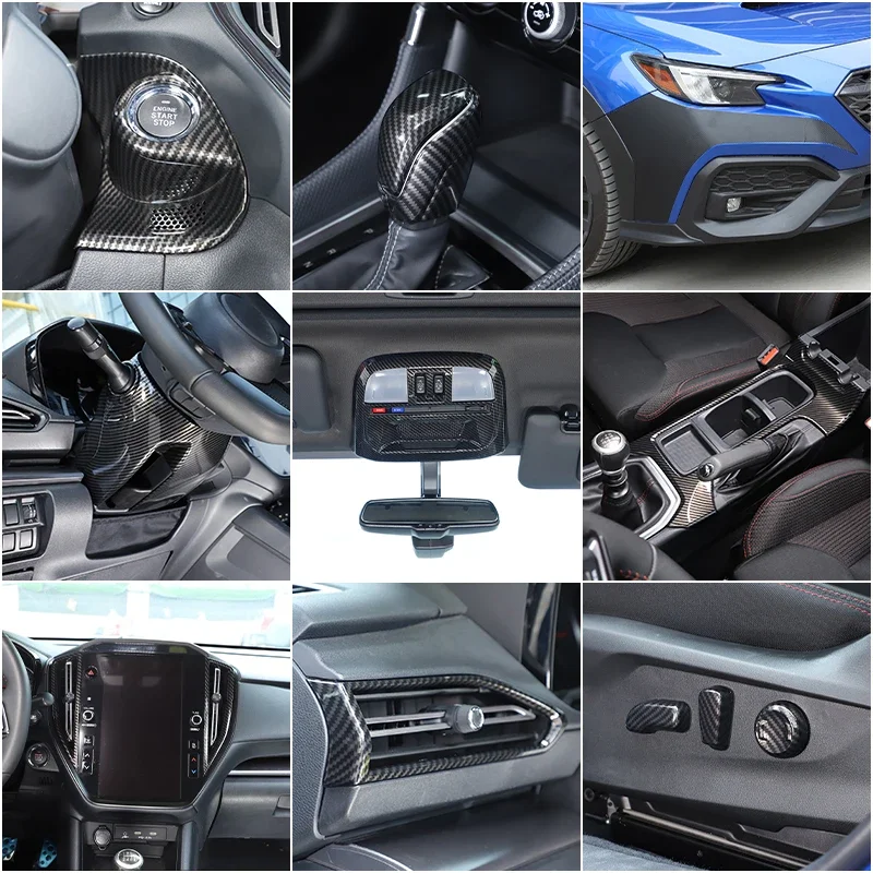 

For Subaru WRX 2022-2024 ABS Carbon Fiber Car Dashboard Console Gear Shift Panel Decoration Cover Car Interior Accessories