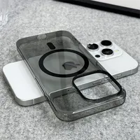 Original Ultra Thin For Magsafe Transparent Case For iPhone 16 15 14 13 12 Pro Max Plus Magnetic Wireless Charge Clear PC Cover